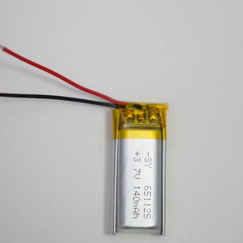Litiumjonpolymerbatteri 3,7 V 140mah