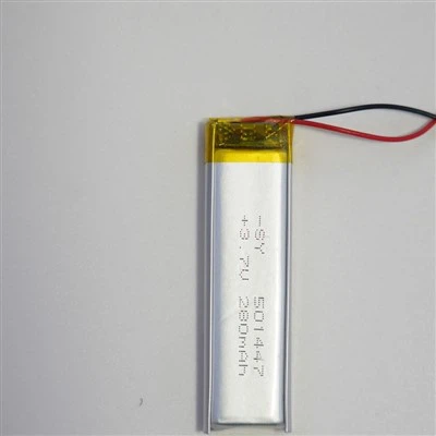 3,7v 280mah polymer litiumjonbatteri